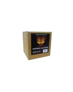 HITT5 image(0) - High Teck Products T5 Premium T-Shirt Material Wiping Cloth, 16 in W x 16 in L, 100% Cotton, White, 5 lb Carton