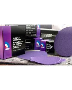 USA999110 image(0) - USC ABRASIVES Purple Premium 999110 Vacuum Perforated Abrasive Sheet Roll, 2-3/4 in W x 25 yd L, P180 Grit