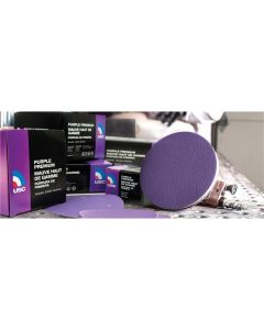 USA991808 image(0) - USC ABRASIVES Purple Premium 991808 Sanding Disc, 6 in Dia, P120 Grit, Film Backing, Wet/Dry, Hook and Loop Attachment