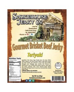 THS544311 image(0) - Tender Heifer Snack Co. Teriyaki Gourmet Beef Brisket Jerky - 3 Ounce