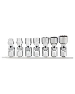 WLMW38980 image(0) - Wilmar Corp. / Performance Tool 7 pc. 3/8" Dr. SAE Flex Socket Set