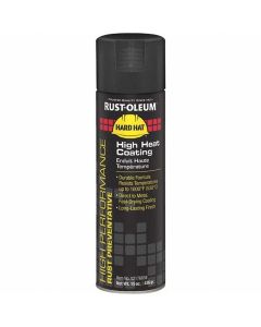 MRO00240804 image(0) - Msc Industrial Supply Black, 15 oz Net Fill, Flat, High-Heat Spray Paint