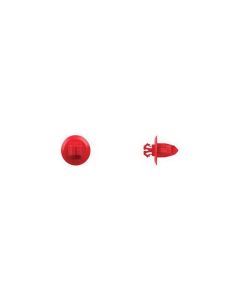 DCO9946PK image(0) - Disco Automotive Hardware 9946PK Fender Molding Retainer, 17 mm Dia Head x 13 mm L Stem x 23/64 in Hole, Nylon, Red