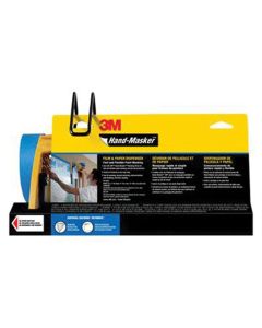 MMM98770 image(0) - 3M Hand-Masker 98770 Pre-Assembled Masking Film and Tape Kit, (1) M3000 Dispenser, (1) 12 in Film Blade