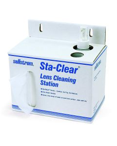 SRWS23469 image(0) - Sellstrom Sta-Clear Lens Cleaning Cardboard station (1000 tissues and spray bottle)