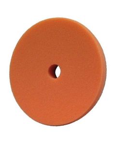 PES890184 image(0) - Presta PACE 890184 Single Sided Medium Cutting Pad, 3 in Dia, Hook and Loop Attachment, Foam Pad, Orange