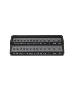 MTSPSH25S-GRY image(0) - Mechanic's Time Savers 1/4" SAE Peg Socket Holder - Gray