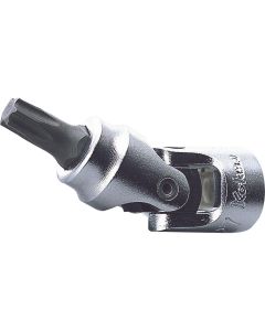 KKN2430T-T27 image(0) - Ko-ken USA 2430T-T27 1/4 Sq. Dr. Universal TORX T27 Bit Socket - Length 42mm