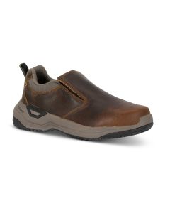 FSIA9106-6-5D image(0) - Avenger Work Boots Foreman MAX Low Slip-On - Women's - CN|EH|SR|SF - Brown - Size: 6.5 - D - (Regular)