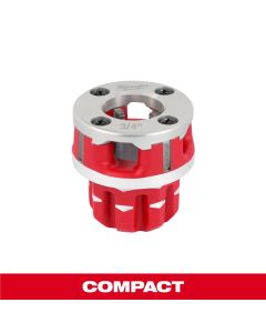 MLW48-36-1308 image(0) - Milwaukee Tool Milwaukee Compact 3/4 Inch ALLOY NPT Portable Pipe Threading Forged Aluminum Die Head