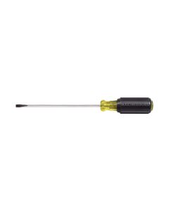 KLE601-6 image(0) - Klein Tools Screwdriver cushion-grip Round-Shank Cabinet Tip 3/16"x6"