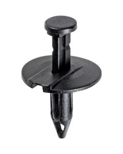 AVCAP14019 image(0) - AUVECO AP14019 Push-Type with Closed End Splash Shield and Fascia Retainer, 1 in Dia Head, Nylon, Black