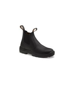 BLU491-085 image(0) - Blundstone Soft Toe Elastic Side Slip-on Boot, Water Resistant, Kick Guard, Black, AU size 8.5, US size 9.5