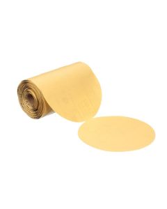 MMM49917 image(0) - 3M 49917 216U Series Abrasive Disc Roll, 6 in Dia, P150 Grit, PSA, Gold