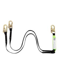 SRWV8104406 image(0) - PeakWorks Shock Absorbing Lanyards - Tear Pack 1&rdquo; Webbing -  Double Leg - Weight Capacity 130 to 310 Lbs - 6'