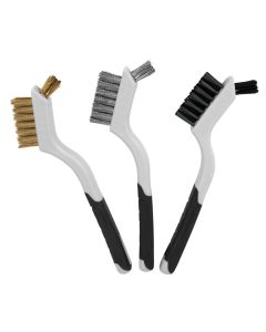 WLM1513 image(0) - Wilmar Corp. / Performance Tool 3 pc. Soft Grip Mini Brush Set