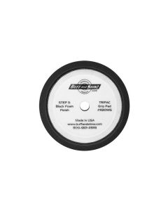 BUF820WG image(0) - Buff And Shine 820WG Convoluted Face Buffing Grip Pad, 8 in Dia, 1-1/2 in THK, Hook and Loop Attachment, Black