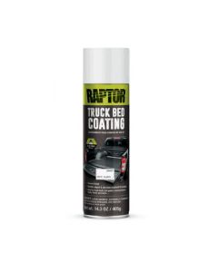 UPO4877 image(0) - U Pol Products RAPTOR 4877 1K Truck Bed Coating, 14.3 oz Aerosol Can, White, 8.6 sq-ft Coverage