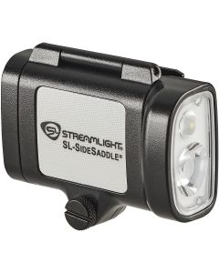 STL61620 image(0) - Streamlight SL-SideSaddle Hard Hat and Helmet Light - Includes Hard Hat and Helmet mount kit (baseplate, slot strap, universal Y-strap) and (3) AAA batteries - Black