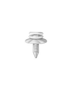 AVCAP12992 image(0) - AUVECO AP12992 Triple Head Type 14 Door Trim Panel Retainer, 9/32 x 19/32 in Dia Top Head, Nylon, White