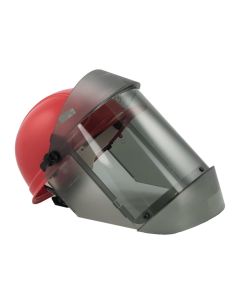 OBR21AGR12AF-CM22 image(0) - OBERON Face Shield & Hard Cap - Arc Flash - 12 Cal TCG - With Ear Muff Kit - Lens Color: Clear Grey Anti-Fog