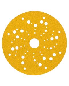 MMM53025 image(0) - 3M  Hookit Gold Abrasive Disc 53025, 400, 5-inch (125mm), Dust-Free
