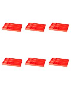ERNTRAYPACKRED-TDE25 image(0) - Ernst Mfg. 10 Compartment Tool Organizer Tray, Red - 6 Pack