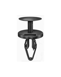 AVC20988 image(0) - AUVECO 20988 Push-Type with Closed End Air Distributor/Windshield Defroster Retainer, 18 mm Dia Head, Nylon, Black