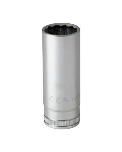 KDT80789 image(0) - GearWrench 1/2 Inch Drive 12 Point Deep Metric Socket 18mm