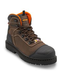FSIA7382-7D image(0) - Avenger Work Boots Hammer MAX Mid - Internal MET - Men's - CN|EH|PR|WP|Mt|HR|SR|B&W - Brown - Size: 7 - D - (Regular)