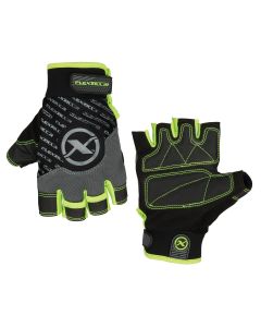 LEGGH330XXL image(0) - Legacy Manufacturing Flexzilla&reg; High Dexterity Fingerless Gloves, Polyurethane Palm, Gray/Black/ZillaGreen&trade;, XXL