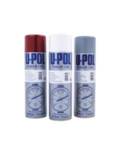UPO0805 image(0) - U Pol Products Power Can UP0805 Professional Spray Paint, 500 mL Aerosol Can, Gray Primer, 21.5 sq-ft/unit Coverage