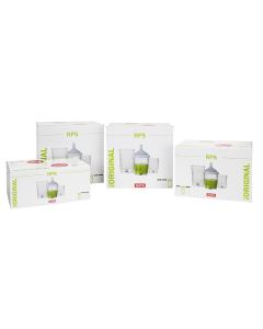 SAT1214824 image(0) - SATA Spray Equipment RPS Cup, 0.3L, Std Lid, 125m Flat Sieve, 100 Pk