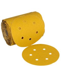 MMM61645 image(0) - 3M  Stikit Gold Abrasive Disc Roll 61645, 80D, 6-inch (150mm), Dust-Free