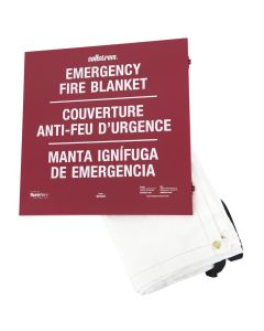 SRWS97457 image(0) - Sellstrom 100% Fiberglass High Temp Emergency Fire Blanket in Metal Storage Case