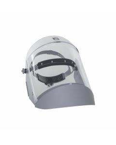 OBR2171AFR500 image(0) - OBERON Face Shield with Ratcheting Headgear - Polycarbonate - Window: Clear Anti-Fog - With Lower Crown & Side Shields