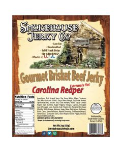 THS662665 image(0) - Tender Heifer Snack Co. Carolina Reaper Gourmet Beef Brisket Jerky - 3 Ounce