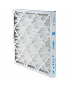 MRO6222236 image(0) - Msc Industrial Supply 20X20X2 PLEATED AIR FILTER MERV 8, CASE OF 12