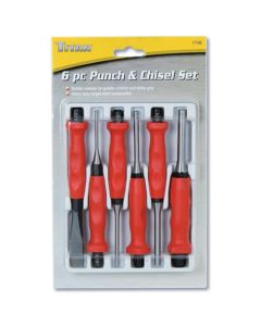 TIT17106 image(0) - Titan 6PC PUNCH CHISEL SET