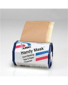USC38081 image(0) - US Chemical Handy Mask 38081 Hand Masking Tape and Paper with Dispenser, 7 in W x 65 ft L