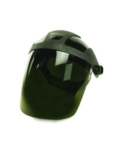 SRWS32032 image(0) - Sellstrom Face Shield - DP4 Series - 9" x 12.125" x 0.060" Window - Shade 3 IR - Universal Hard Hat Slot Adaptor Headgear
