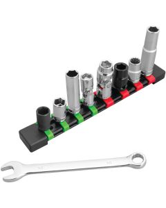 WLMW39001 image(0) - Wilmar Corp. / Performance Tool 9 pc. Master 10mm Socket & Wrench Set
