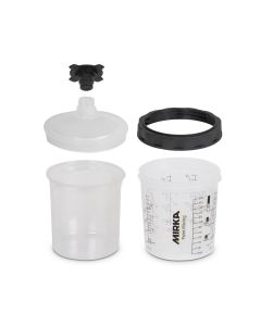 MRK9190172180 image(0) - Mirka Abrasives Paint Cup System 180ml, Filter Lid 190&Acirc;�m, 50/Pack