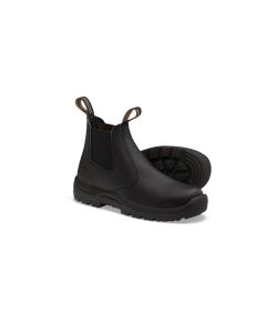 BLU491-100 image(0) - Blundstone Soft Toe Elastic Side Slip-on Boot, Water Resistant, Kick Guard, Black, AU size 10, US size 11