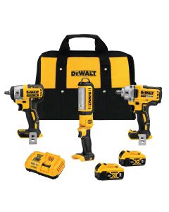 DWTDCK302P2 image(0) - DeWalt 20V MAX XR 3-Tool Automotive Combo Kit