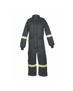 OBRTCG75-CVL-2XL image(0) - OBERON Coveralls - Arc Flash - 75 Cal TCG Ultralight - Color: Black - Size: 2XL