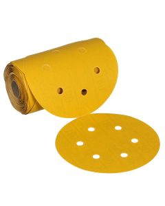 MMM61640 image(0) - 3M  Stikit Gold Abrasive Disc Roll 61640, 320, 6-inch (150mm), Dust-Free