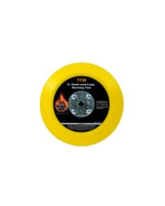 HITT150 image(0) - High Teck Products T150 Backing Pad, 6 in Dia, 10000 rpm, Medium Density, Hook and Loop, Polyurethane Foam