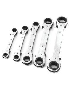 WLMW709 image(0) - Wilmar Corp. / Performance Tool 5 pc. SAE Ratcheting Wrench Set
