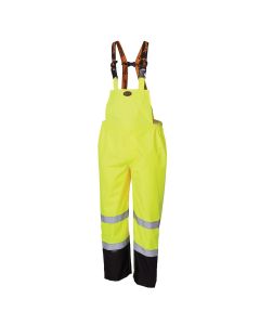 SRWV1200461U-3XL image(0) - Pioneer 300D Ripstop Waterproof Safety Bib Pant  - Color:  Hi-Vis Yellow/Green  - Size: 3XL